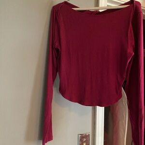 Raspberry Long Sleeve Top